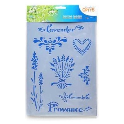 Šablona levandule plastová, 20x30cm – Zboží Dáma