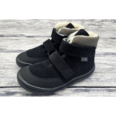 Jonap kožené zimní boty s membránou Jerry černá – Zboží Dáma