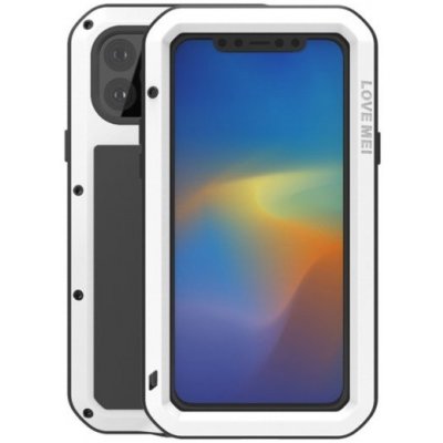 Pouzdro Love Mei extra odolné proti nárazu, vodě a prachu iPhone 11 Pro Max - bílé – Zboží Mobilmania