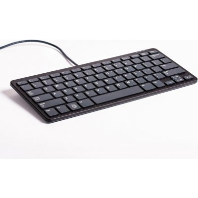Kabelová USB klávesnice pro Raspberry Pi 4B / 3B + / 3B / 2B oficiální - černá a grafitová – Sleviste.cz