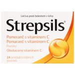 STREPSILS POMERANČ S VITAMINEM C ORM PAS 24 – Hledejceny.cz