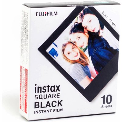 Fujifilm Instax Square Film Black Frame 10ks – Zboží Mobilmania