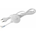 OBI Přívodní kabel s nášlapným spínačem, bílý, 2 m – Zboží Živě