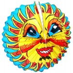 Lampion papírový slunce kulatý 28 cm – Zboží Dáma