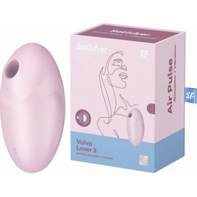 Satisfyer Stimulátor klitorisu Vulva Lover 3 růžový přikládací s tlakovými vlnami – Zboží Mobilmania