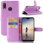 Wallet PU kožené pouzdro na Huawei P20 Lite - fialové – Hledejceny.cz