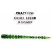 Návnada a nástraha Crazy Fish Cruel Leech 5,5 cm 23 Cucumber 8 ks