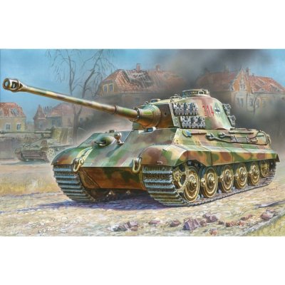 Zvezda Pz.Kpfw.VI Ausf.B Tiger II Königstiger věž Henschel Model Kit tank 5023 1:72 – Zbozi.Blesk.cz