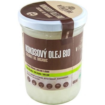 Vitalvibe BIO kokosový olej (100% Bio, 100% Organic, 100% Raw) 400 ml