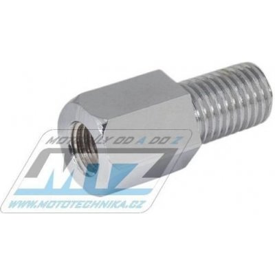 Adaptér zrcátka 10mm Pravý závit vnější / 10mm Pravý závit vnitřní (barva stříbrná/chrom) (ni6905205) NI6928113 – Zboží Mobilmania