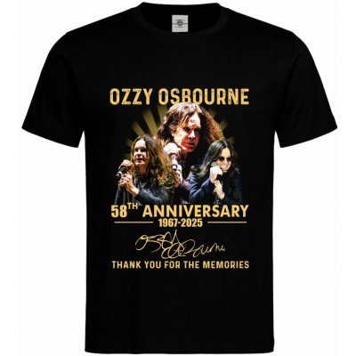tričko Ozzy Osbourne 58th Anniversary Černá – Hledejceny.cz