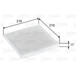 Filtr, vzduch v interiéru VALEO 698796
