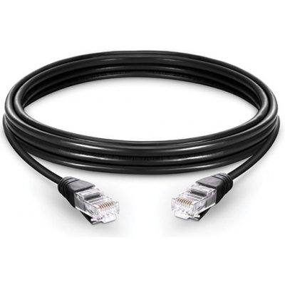 PremiumCord SP6UTP010C patch, RJ-45 (M) do RJ-45 (M), 1m, černý – Zboží Mobilmania