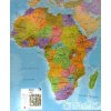 Nástěnné mapy Afrika - nástěnná mapa 100 x 120 cm, lamino + 2 lišty