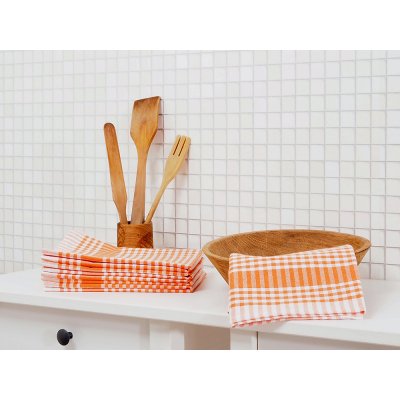 BES Petrovice káro 45x70 Oranžová – Sleviste.cz