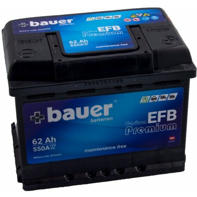 Bauer Carbon EFB 12V 62Ah 550A BA56205