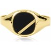 Prsteny Couple Pánský pečetní Orlando žluté zlato s onyxem 1410246 0 65 16