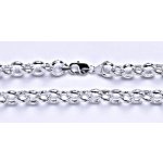 Čištín Stříbrný pánský silný řetěz na krk 5896 – Zboží Dáma