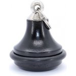 Přívěsek na klíče Dřevěná hotelová KH G2 černá buk stříbrná koncovka – Sleviste.cz