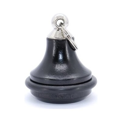 Přívěsek na klíče Dřevěná hotelová KH G2 černá buk stříbrná koncovka – Sleviste.cz