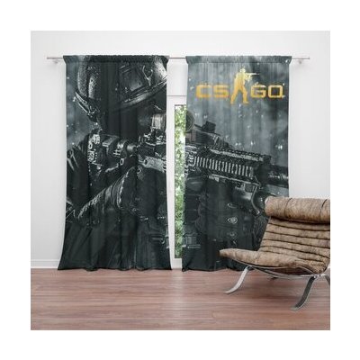 Sablio Závěs CS:GO Voják 1: 2ks 140x250cm – Hledejceny.cz
