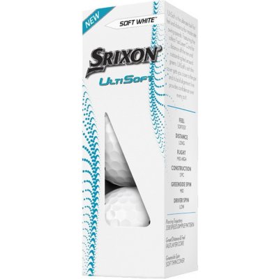 Srixon UltiSoft 23 2-plášťový bílý 3ks – Hledejceny.cz