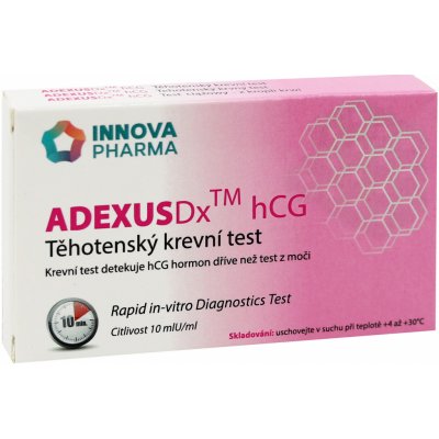 ADEXUSDx hCG Těhotenský test krevní 1 ks – Zbozi.Blesk.cz