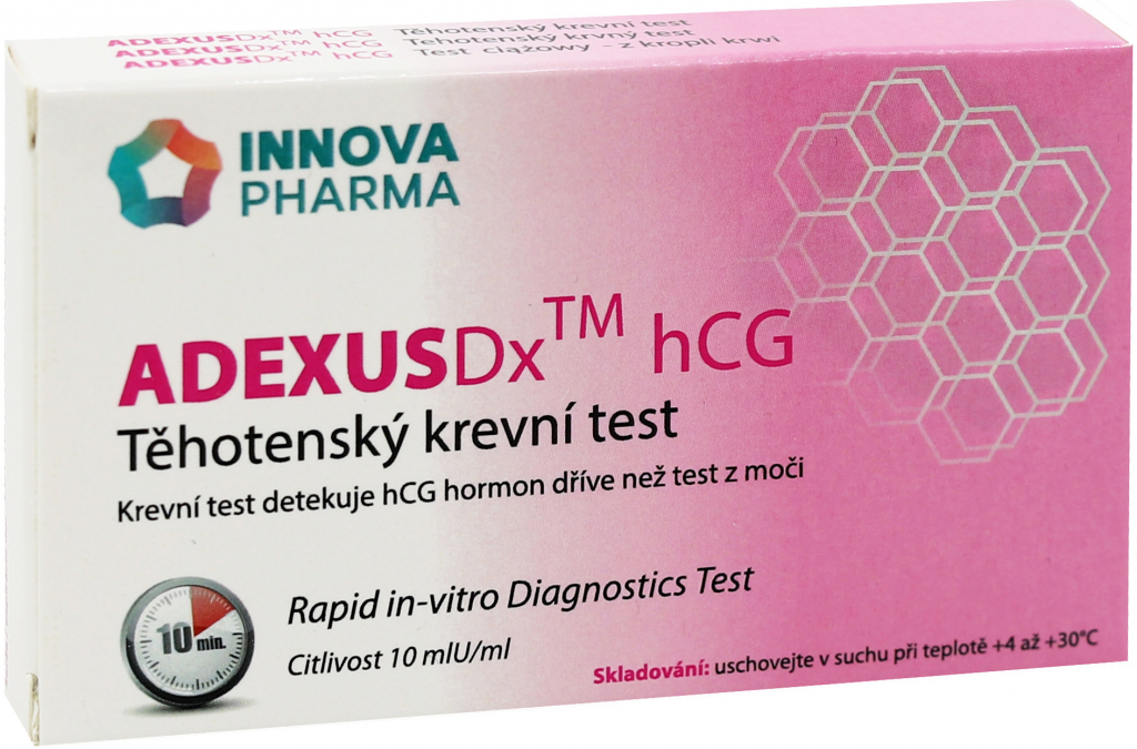 ADEXUSDx hCG Těhotenský test krevní 1 ks od 269 Kč - Heureka.cz