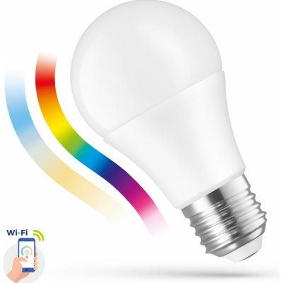 Spectrum LED žárovka E27 9W 850 lm, CCT/RGB DIM Smart Wifi