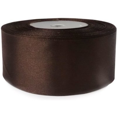 Saténová stuha tmavě hnědá 8135 50 mm 30 m – Sleviste.cz
