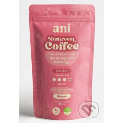 ANi Mushroom Coffee Brain suport & Energy zrnková 350 g – Hledejceny.cz