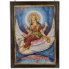 Obraz Sanu Babu Starý obraz v teakovém rámu, Šrí Brahmi Mata, 57x2x78cm