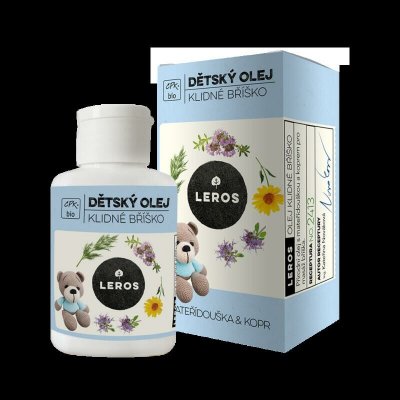 LEROS BIO DĚTSKÝ OLEJ KLIDNÉ BRUŠKO s mateřídouškou a koprem 60 ml – Zboží Dáma