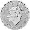 Stříbrná mince Britannia 1 oz Charles III. 2023 KORUNOVANÝ