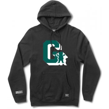 GRIZZLY mikina Midfield Pullover Hoody Blk