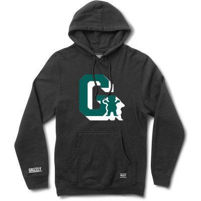 GRIZZLY mikina Midfield Pullover Hoody Blk