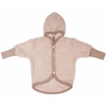dětská merino bunda s kapucí a prodlouženými zády Cosilana krémová – Zboží Mobilmania