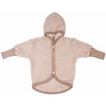 dětská merino bunda s kapucí a prodlouženými zády Cosilana krémová – Zboží Dáma