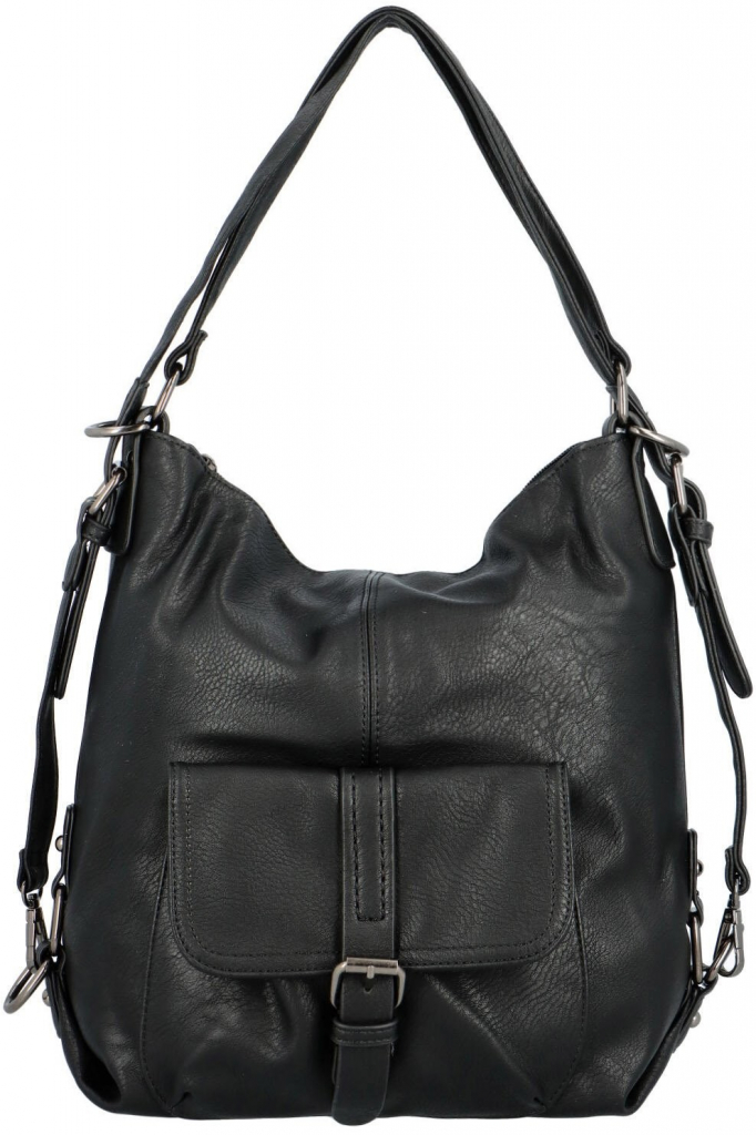 Praktický dámský kabelko-batůžek Astrid černá