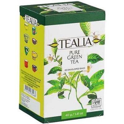 Tealia Pure Green Tea zelený čaj 20 sáčků