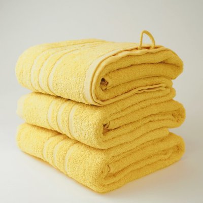 Dobrý Textil Osuška Economy Žlutá | 70 x 140 cm – Zboží Mobilmania