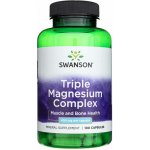 Swanson Triple Magnézium Complex 400 mg 100 kapslí – Hledejceny.cz