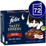 Felix FANTASTIC Tasty Shreds lahodný výběr ve šťávě 72 x 80 g – Hledejceny.cz