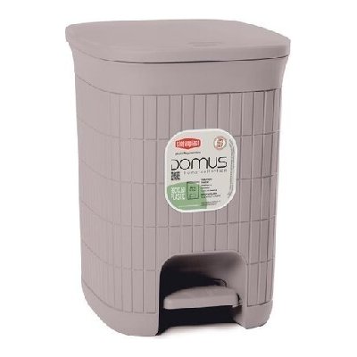 Domus Koš odp. 20 l pedál.šedý, plast – Sleviste.cz