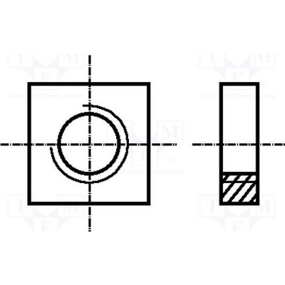 BOSSARD 1725572 Matice; čtvercová; M4; 0,7; nerezavějící ocel A2; BN 3525; DIN 562 – Sleviste.cz