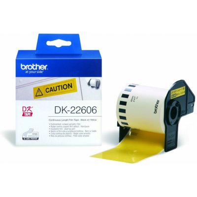 Páska Brother DK-22606 (žlutá filmová role 62mm x 15,24m) – Zboží Živě