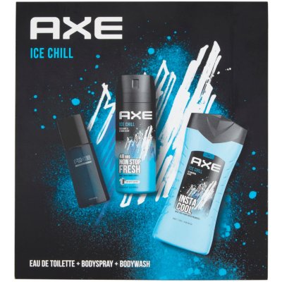 Axe Ice Chill EDT 50 ml + sprchový gel 250 ml + deodorant 150 ml dárková sada – Zboží Mobilmania