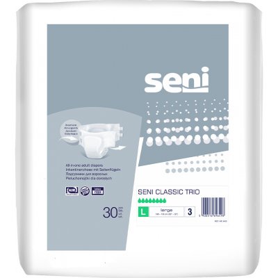 Seni Classic Trio Absorpční plenkové kalhotky s lepítky L 30 ks – Sleviste.cz