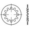 TOOLCRAFT 1067164 ozubená podložka vnitřní Ø: 12.5 mm DIN 6797 nerezová ocel 500 ks
