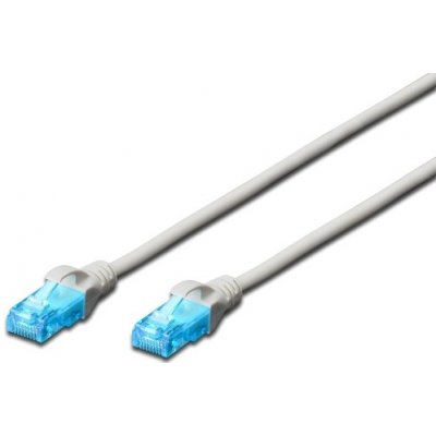 Digitus DK-1512-100 Patch UTP, CAT 5e, AWG 26/7, 10m, šedý – Hledejceny.cz